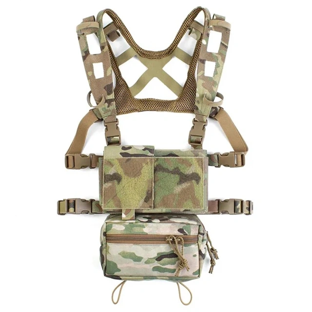 Customized Tactical Accessory Chest Rig Heavy Duty Tactical Harness Vest Rig Tactical Training Chest Rig Best Selling Tactical Pouches Chest Rig Heavy Duty Tactical Rig Bag for Chest Camo Tactical Rig Hunting Vest