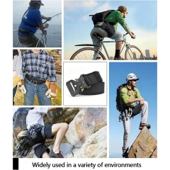 High Quality Adjustable Training Men Tactical Belt Work Belts Nylon Web Tactical Belt with Automatic Slide Buckle  Premium Multifunctional Camping and Everyday Use Quick-release Buckle Waist Belt Quick Release Tactical Heavy Duty Belt