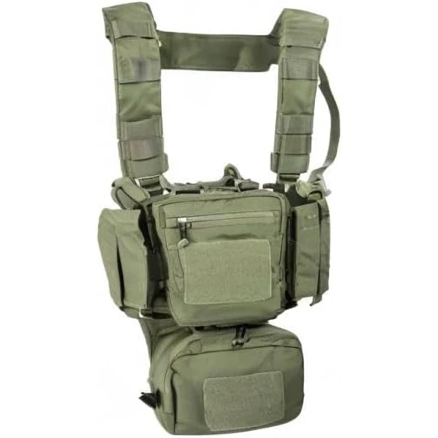 Tactical Chest Rig Mag Pouch Vest Tactical Molle Chest Rigs With Mag Pouch Tactical Training Mini Rig Multi-functional Tactical Chest Rig for Tactical Training Quick Release Tactical Chest Rig Vest With Mag Pouches