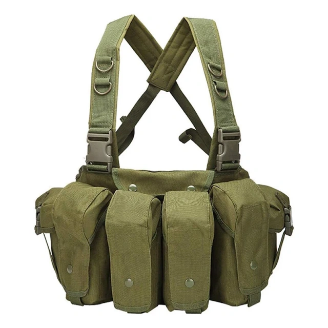 Wholesale Outdoor Sports Tactical Gear Molle Vest Pouch Bag Tactical Carrier Chest Rig Camouflage Chest Rig High Quality Tactics Hunting Vest Tactical Chest Rig for Hunting Training Outdoor Tactical Chest Rig