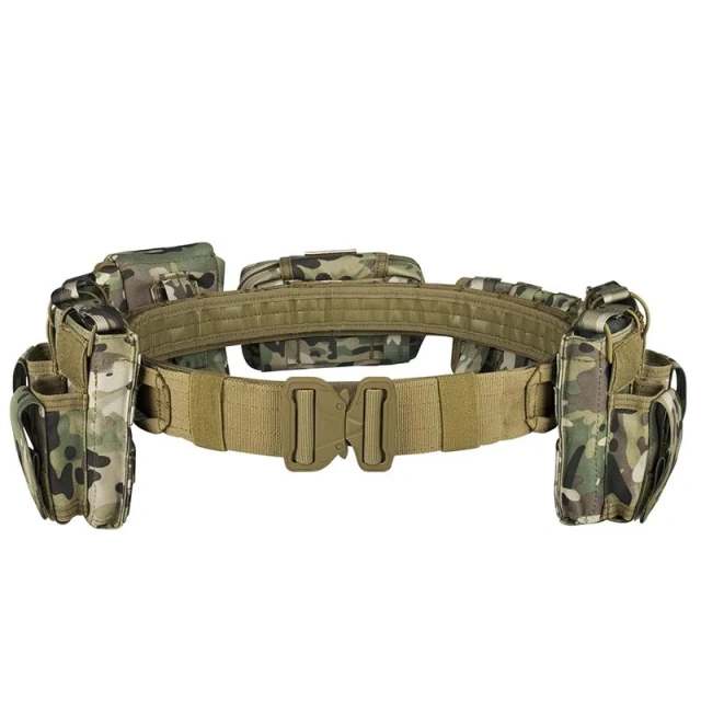 High Duty Men Adjustable Tactical Heavy Duty Belts High Density Material Utility Belt with Pouches Security Duty Equipment  Wholesale Casual Durable Tactical Men's Nylon Water-Resistant Duty Belt Fashionable Tactical Belt