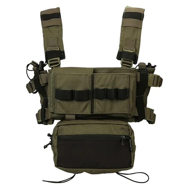 Customized Tactical Gear Vest Chest Rig Tactical Micro Vest for Hunting Camouflage Tactical Modular Chest Rig Customized Tactical Chest Mini Rig Vest Good Quality Tactics Chest Rig Training Mini Rig with Pouch