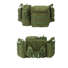 Quick Detachable Waistband Multifunctional Duty Sports Outdoor Nylon Elastic Wholesale Security Waist Belt   Adjustable Outdoor Multi Function Tactical Duty Belt Premium Lightweight Detachable Comfort Utility Belt With Tool Pouches