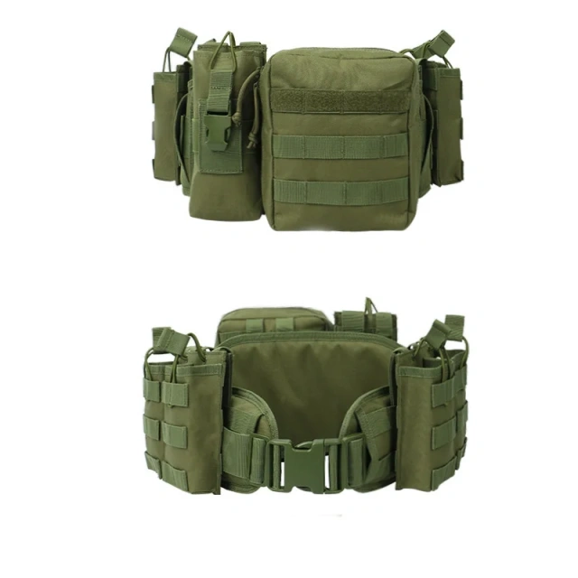 Quick Detachable Waistband Multifunctional Duty Sports Outdoor Nylon Elastic Wholesale Security Waist Belt   Adjustable Outdoor Multi Function Tactical Duty Belt Premium Lightweight Detachable Comfort Utility Belt With Tool Pouches