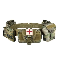 Quick-release Buckle Outdoor Tactical Belt Waist Bag Outdoor Multifunctional Climbing Storage Bag Hunting Pouch Belt Pocket  Hot selling Adjustable sports Ratchet Men Nylon Tactical Belts with Automatic Slide Buckle Tactical Belt