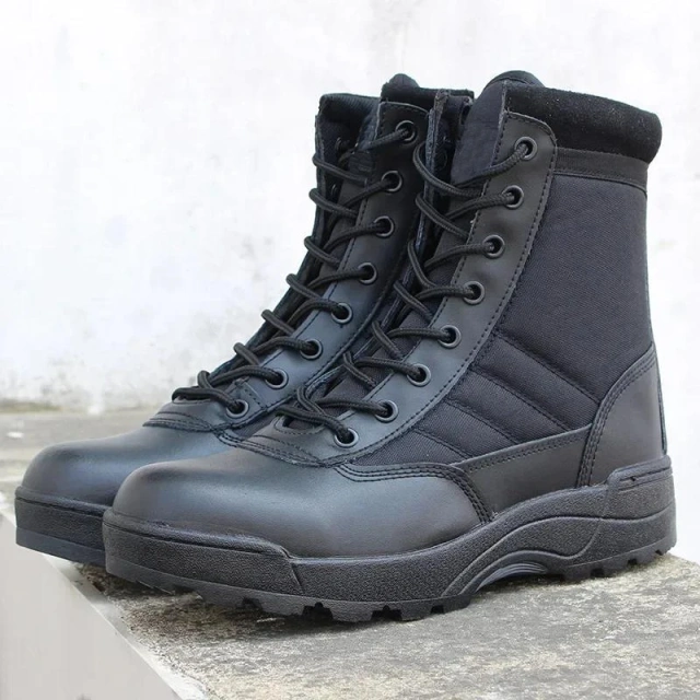 Durable Tactical Oxford Boots Desert Boots Outdoor Hiking Boots Ankle Shoes wear-resistant Tactical Men Work Shoes  Fashion Work Men's Tactical Boots Breathable Hiking Anti-skid Thick Platform Camping Outdoor Trekking Sports Oxford Sneakers