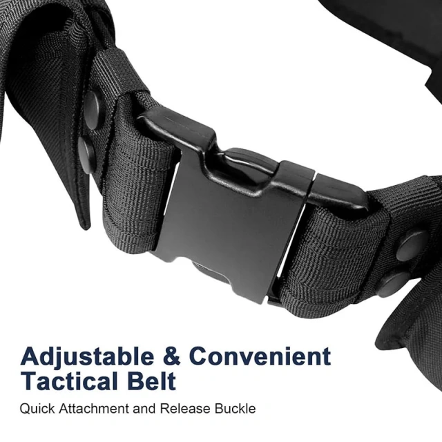 Tactical Outdoor Duty Utility Wear-resistant Waist Belt Durable and Fashionable Tactic Waist Belt High Quality Accessories  Multifunctional Outdoor Tactical Belt Hunting Bags Tactical Belt Holster Security Duty Utility Belt with Pouches Holster Gear
