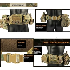 Wholesale High Duty Outdoor Durable Multifunctional Tactical Belt Breathable Duty Belt Quick Release Adjustable Utility Belt  Wholesale Durable Versatile sport outdoor enthusiasts Security Modular Equipment System Molded Duty Belt Tactical Utility Belt