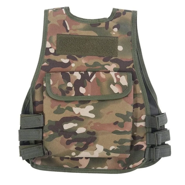 Wholesale Camouflage Vest Wear Kid Durable Portable Children Game Entertainment Outdoor Thickened Climbing Vest  Hot selling Style Adaptive Vest Heavy Version Quick Release Training Vests
