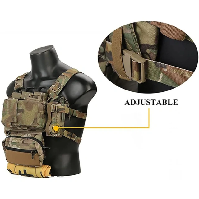 Durable Wholesale Tactical Equipment Vest High Quality Training Vest for Outdoors Breathable Thickened Tactical Hunting Vest Children Training Vest Nylon Shooting Hunting Clothes Assault Training Protective Vest