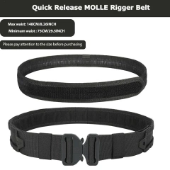 Wholesale Tactical Mountaineering Belt with Accessories Quick Release High Density Material Rigger Belt Heavy Duty Belts  Wear-resistant Durable Men's Adjustable Training Tactical Stretch Web Nylon Belt with Quick Release Buckle Belt
