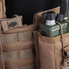 Professional Paintball Training Vest with Radio Pouch Triple Mag Pouch and Dump Pouch  Training Vest for Men Outdoor Training Vest Adjustable Lightweight Breathable 600D Polyester Training Modular Vest Breathable Assault Training Vest Wear-resistant secu