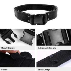 High Density Sport Material Modular Equipment System Security Tactical Duty Utility Belts Security Hunting Waist Belt  Durable Waterproof Adjustable Tactical Belt Adjustable Men Nylon Web Work Belt with Quick Release Buckle