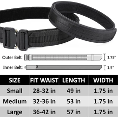 Adjustable Training Durable Quick Release Multifunctional Belt Tactical Durable  Heavy Duty Belt  Multi-functional Outdoor Hunting Waist Belt Training Equipment Quick  Detachable Release Metal Buckle Tactical Training Belt