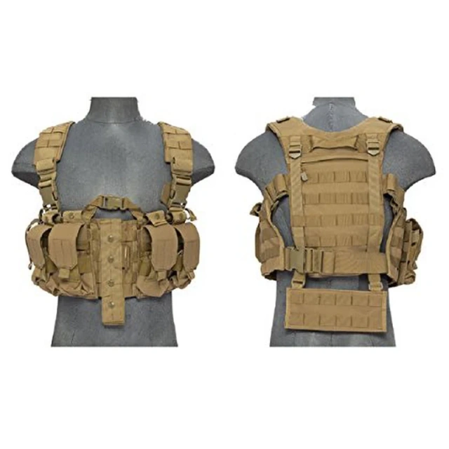 Wholesale Quick Release Tactical Plate Carrier Chest Rig Tactical Vest With Pouches Tactical Chest Harness MOLLE Rig Customized Tactical Modular Chest Rig Tactical Chest Rig for Outdoor Heavy Duty Camo Hunting Training Molle Chest Rig