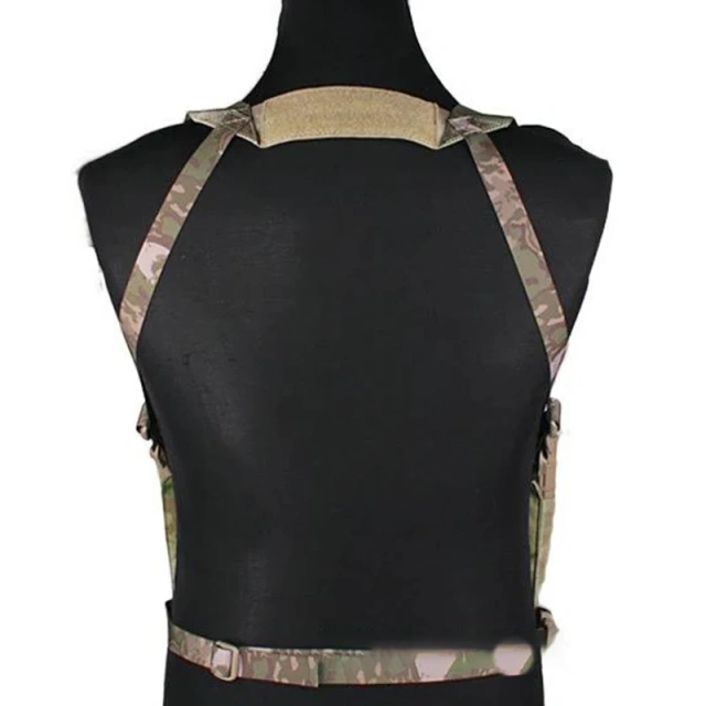 Customized Heavy Duty Camouflage Chest Rig Protective Tactical Vest for Hunting Multi-pouches Tactical Carrier Vest Best Selling Tactical Chest Gear Vest Training Hunting Vest with Magazine Pouch Camouflage Harness Chest Rig