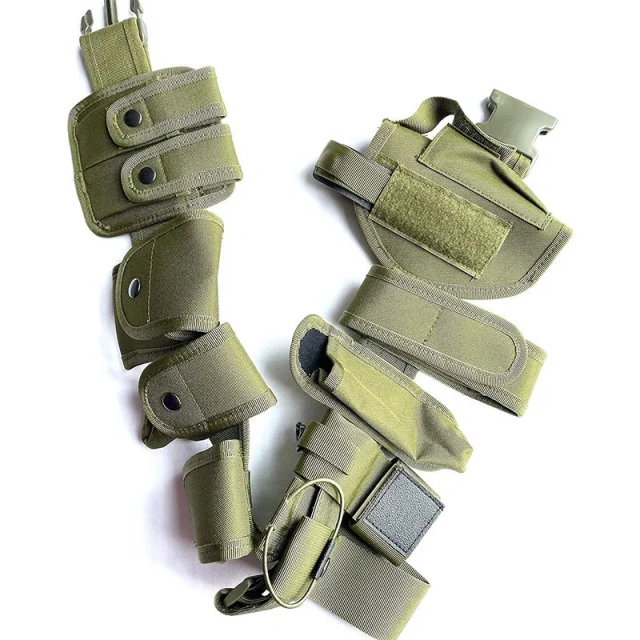 Premium Outdoor Detachable Security Duty Belt Modular Equipment Hunting Game Versatile Utility Adjustable Tactic Waist Belt  Wholesale Adjustable Thickened Tactical Belt Camping and Everyday Use Buckle Accessories Double Snap Buckle Nylon Tactical Belts