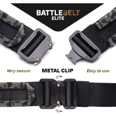 Lightweight Wear-resistant Lightweight Tactical Belt Metal Quick Release Buckle Nylon Training Tactical Belt  High Duty Adjustable Tactical Training Belt Lightweight Quick Release Rigger Belt Heavy Duty Belts for Men Modular Equipment