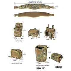 High Duty Training High Density Material Modular Equipment Tactical Belt Mountaineering Sport Enthusiasts Tactic Waist Belt  Modular Equipment Tactical Belt Quick-draw Holster Utility Kit Belt for Outdoor sport enthusiasts Paintball Games Tactical Belts