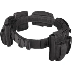 High Quality Premium Lightweight Tactic Waist Belt Duty Utility Waist Belt Duty Tactical Durable Multifunctional Waist Belts  Premium Adjustable Multifunctional Outdoor wear-resistant Hunting Tactics Storage Tactical Bag Duty Security Traffic Hiking Belt