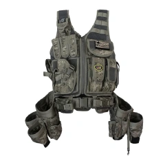 Adjustable Sports Training Vest Tool Belt with Medium Pouches Weight Outdoor Hiking Dispersal Work Vest  stab-proof Training Vest Outdoor multifunctional lightweight Vest  high-quality Training Back Panel outdoors Hot selling Chest Rig Vest