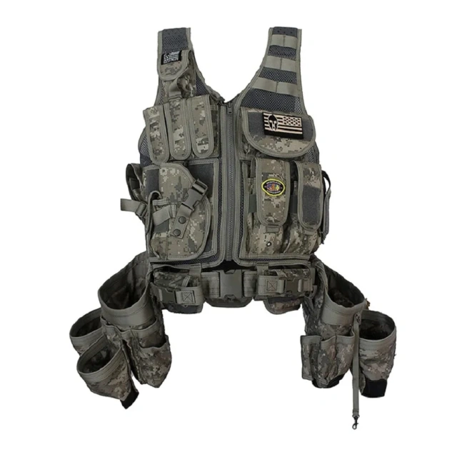 Adjustable Sports Training Vest Tool Belt with Medium Pouches Weight Outdoor Hiking Dispersal Work Vest  stab-proof Training Vest Outdoor multifunctional lightweight Vest  high-quality Training Back Panel outdoors Hot selling Chest Rig Vest