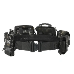 Premium Adjustable Multifunctional Tactical Girdle Outdoor Duty Hunting Waist Pack Tactical Belt Outdoor Tactic Waist Belt  Wholesale Durable Fashionable Reversible multifunctional Ratchet Belt Durable Nylon Web Tactical Work Belt