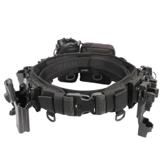 Lightweight Camping and Everyday Use Padded Patrol Belts Hunting Gadget Pouch Waist Bag Adjustable Outdoor Tactical Belt  Wholesale Training High Quality Golf Men Jeans Ratchet Belts men Duty Nylon Web Tactical Belt   with Automatic Buckle
