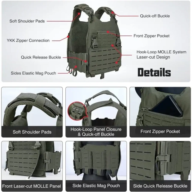 Wholesale Sport Camping Vest Hunting Training Outdoors Breathable Outdoor Sports Multifunctional Vest  Waterproof Radio Pouch Triple and Dump Pouch Style outdoors Breathable Paintball Training Vest