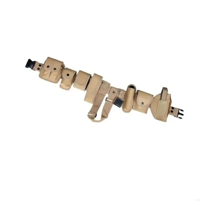 Adjustable Strap Mountaineering Waist Belt with Multiple Compartments Adjustable for Hiking Camping Tactical Waist Belt  Wear-resistant Ratchet Belts Men Nylon Web Casual Belt with Automatic Buckle Adjustable Golf Tactical Nylon Belt