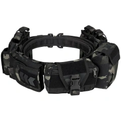 Training Multifunctional Outdoor Tactical Heavy Duty Modular Equipment Belts High Duty Mountaineering Utility Belt with Pouches  High Quality Durable Tactical Belts Nylon Web Work Belt with Heavy Duty Quick Release Tactical Belt
