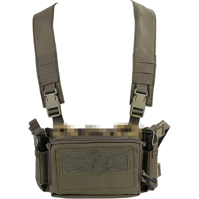 Top Selling Tactical Micro Chest Vest Camouflage Tactical Safety Chest Rig Vest Multi-functional Tactical Chest Rig Vest Best Selling Tactical Equipment Chest Rig High Quality Molle Tactical Vest with Pouch Outdoor Tactical Hunting Vest