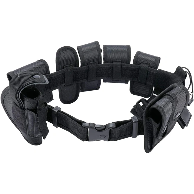 High Tactical Waist Belt Pouches Modular Equipment System Security Duty Utility Outdoor Camping Hunting Belt  High Quality Training Men outdoor Nylon Web Tactical Belt with Automatic Slide Buckle Adjustable Ratchet Belt