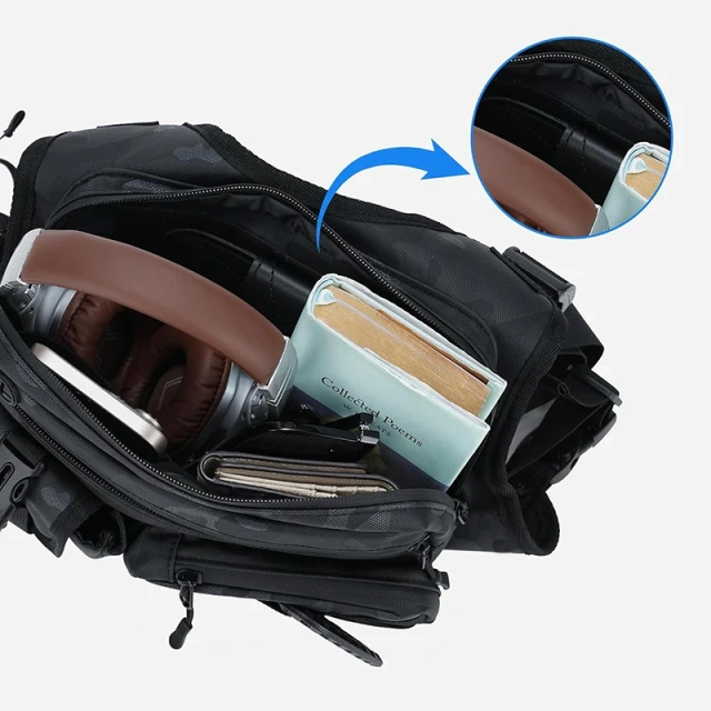 Outdoor Sports Chest Bag for Men Sports Utility Tactical Chest Pack Large Capacity Lightweight Tactical Vest Customized Multi-functional Tactical Pouch Bags Chest Rig Training Tactical Chest Rig Heavy Duty Chest Rig for Tactical