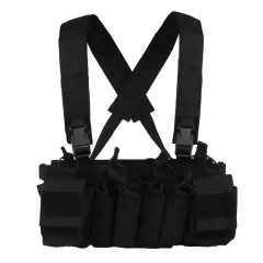 Hot Selling Lightweight Portable Tactical Vest Chest Rig Bag Magazine Pouch Tactical Vest Outdoor Camouflage Chest Rig military Tactical Chest Rig Training Vest Tactical Vest Micro Chest Rig with Pouches Tactical Molle Chest Rig