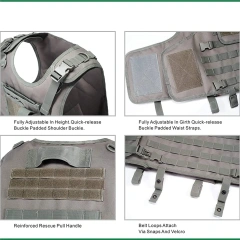 Wholesale Breathable Tactical Vest for Training Good Quality Assault Tactical Vest Outdoors Tactical Hunting Ves tQuick Release Assault Training Outdoor Vest for Men Wear-resistant Lightweight stab-proof Sports Training vest