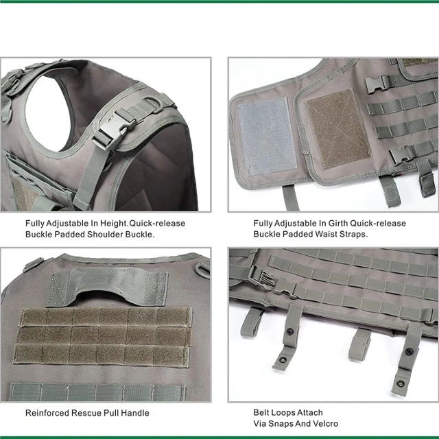 Wholesale Breathable Tactical Vest for Training Good Quality Assault Tactical Vest Outdoors Tactical Hunting Ves tQuick Release Assault Training Outdoor Vest for Men Wear-resistant Lightweight stab-proof Sports Training vest