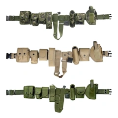 High Quality Mountaineering High Density Material Duty Belt Durable Bag Practical Waist Tool Bag Tactic Waist Belt  High Duty Detachable Multifunctional Tactical Security Duty Belt high density Material Holster Pouch Set Utility Kit Belt