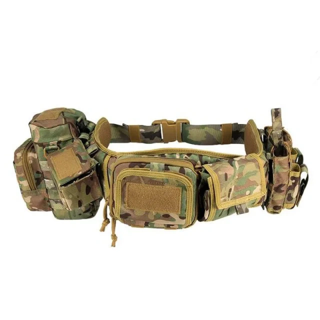 Quick-release Buckle Outdoor Tactical Belt Waist Bag Outdoor Multifunctional Climbing Storage Bag Hunting Pouch Belt Pocket  Hot selling Adjustable sports Ratchet Men Nylon Tactical Belts with Automatic Slide Buckle Tactical Belt
