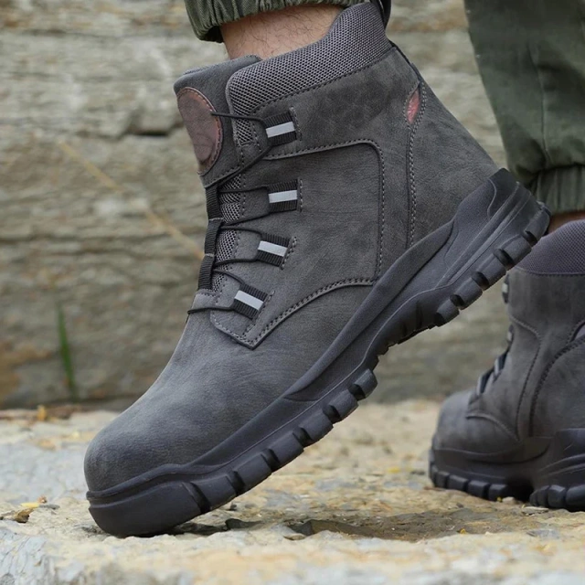 Durable Tactical Oxford Work Boots Outdoor Hiking Sneaker Anti-smash Indestructible Protection Boots multifunctional Boots Fashionable Men Women Tactical Winter Thermal Athletic wear-resistant Minimalist Sneakers Snow multifunctional Oxford Boots