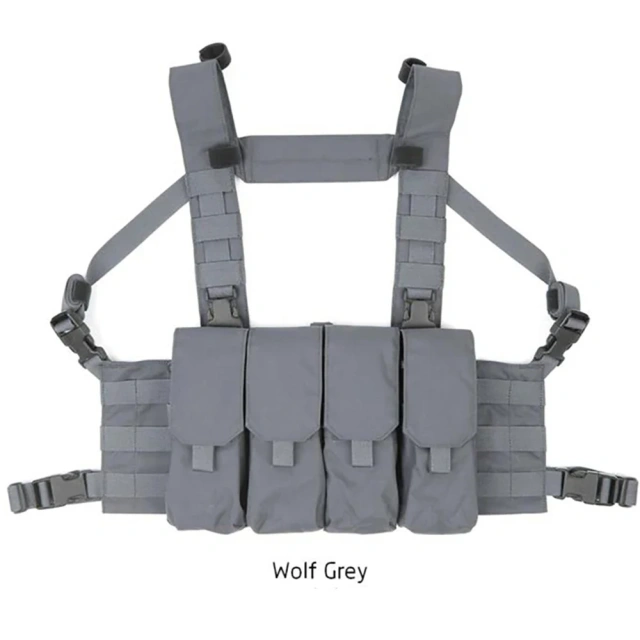 Wholesale Tactical Quick Release Chest Rig Vest High Quality Tactical Mole Vest Chest Rig Tactical Hunting Vest Bag Training Equipment Hunting Chest Vest Tactical Vest MOLLE Chest Rig Quick Release Tactical Belly Chest Rig