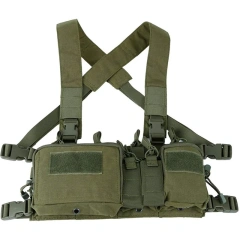 Outdoor Wear Resistant Hunting Vest Tactical Chest Rig Bag Molle Vest Tactical Camouflage Chest Rig Customized Tactical Chest Rig Training Vest Tactical Vest Micro Chest Rig with Pouches Tactical Molle Chest Rig
