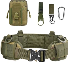 Hot Selling Wear-resistant Outdoor Belt Multi Functional Quick Release Waist Sealing Nylon Belt  High Quality Tactical Multifunctional Duty Belt Kit with Pouches Utility Belt Rig Camping and Everyday Use Duty Utility Waist Belt