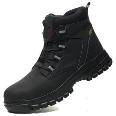 Fashionable Tactical Safety Oxford Work Boots High Quality Outdoor Hiking Sneaker Anti-smash  Protection multifunctional Boots Fashionable Oxford Boots Men Ankle Boots Tactical Outdoor Booties High Top Shoes for Men Platform wear-resistant Work Boots