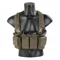 Customized Camouflage Carrier Chest Rig Chest Rig for Outdoor Good Quality Tactical Chest Hanging Vest Hot Selling Outdoor Tactical Hunting Gear Chest Rig Heavy Duty Tactical Vest Chest Rig Protective Tactical Chest Rig
