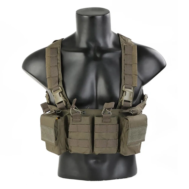 Customized Camouflage Carrier Chest Rig Chest Rig for Outdoor Good Quality Tactical Chest Hanging Vest Hot Selling Outdoor Tactical Hunting Gear Chest Rig Heavy Duty Tactical Vest Chest Rig Protective Tactical Chest Rig