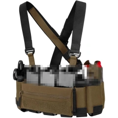 Multipurpose Tactical Chest Rig Elastic Tactical Chest Rig with Mag Pouch High Quality Tactical Chest Rig for Hunting Customized Outdoor Tactical Vest Rig High Quality Hunting Chest Rig Vest Tactical Chest Rig Pack Pouch