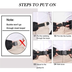 Waterproof Training Multifunctional Quick Release Wear-resistant Tactical Belt Work Nylon Web Hiking Belt  Wholesale Fashionable Training Tactical Belt Multifunctional Adjustable Tactical Duty Belt Duty Utility Belts with Pouch Holster