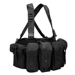 Training Equipment Chest Rig Outdoor Multifunctional Tactical Chest Bag Heavy Duty Camouflage Tactical Chest Rig Bag Customized Lightweight Tactical Chest Rig MOLLE Hunting Vest Quick Release Tactical Chest Rig With Magazine Pouch
