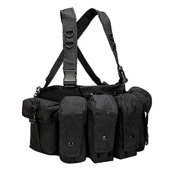 Training Equipment Chest Rig Outdoor Multifunctional Tactical Chest Bag Heavy Duty Camouflage Tactical Chest Rig Bag Customized Lightweight Tactical Chest Rig MOLLE Hunting Vest Quick Release Tactical Chest Rig With Magazine Pouch